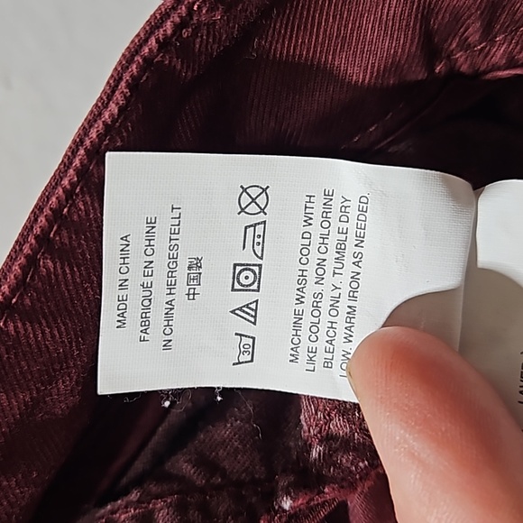 J.Crew, Sammie, Pants Sz 27, Cotton, Slacks, Dress Casual,Burgundy, Maroon - Picture 8 of 14